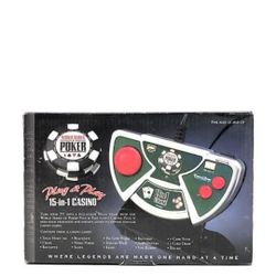 World Series of Poker 15 in 1 Casino Plug & Play TV Game Excalibur
