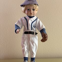 Baseball Doll On Stand
