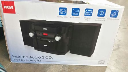 3 cd audio system with a.m and fm radio