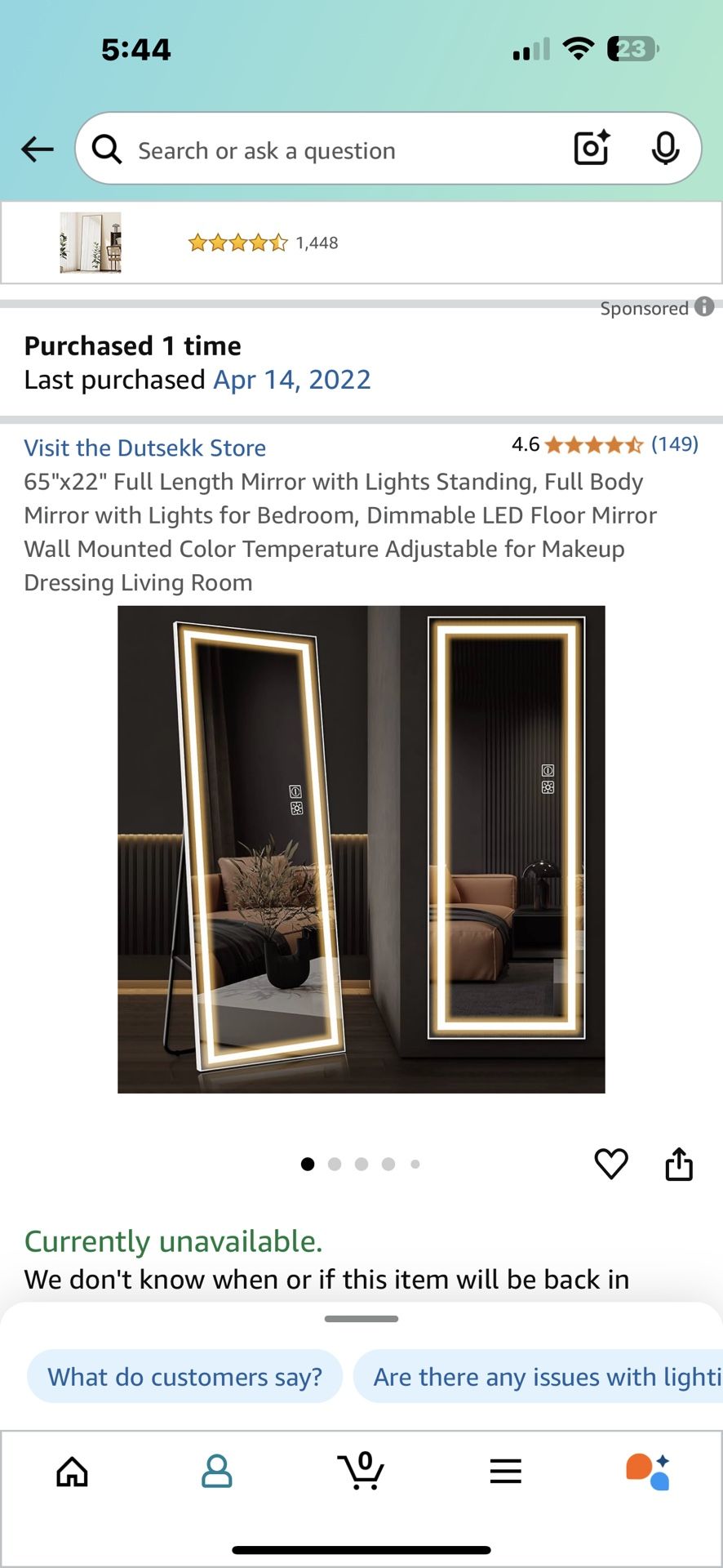 Full Lenght Led Mirror