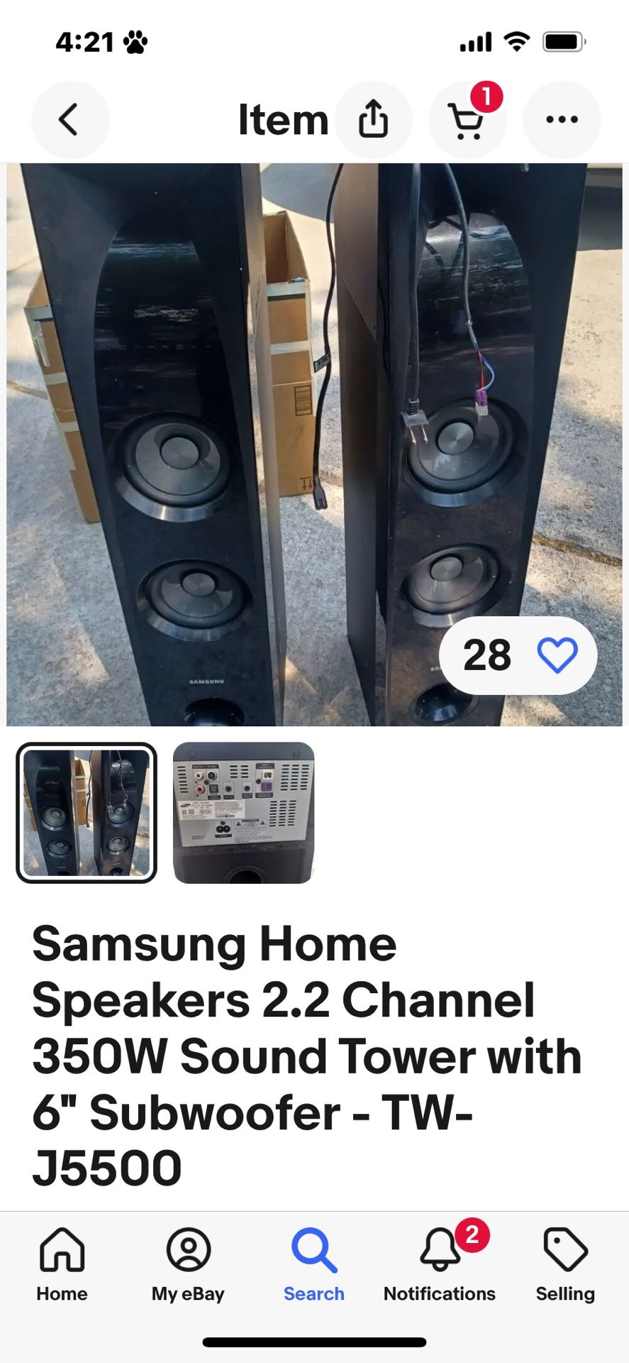 Samsung Home Bluetooth Speakers Two