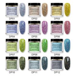 12 Pcs Nail Glitter Dipping Powders