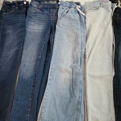 5 Girls Jeans 14 L,XL Old Navy, GAP, Jordan he, Place