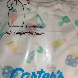 New. Carter's Infant Gown 0-6m