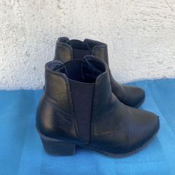 Black Ankle Boots Girls 9