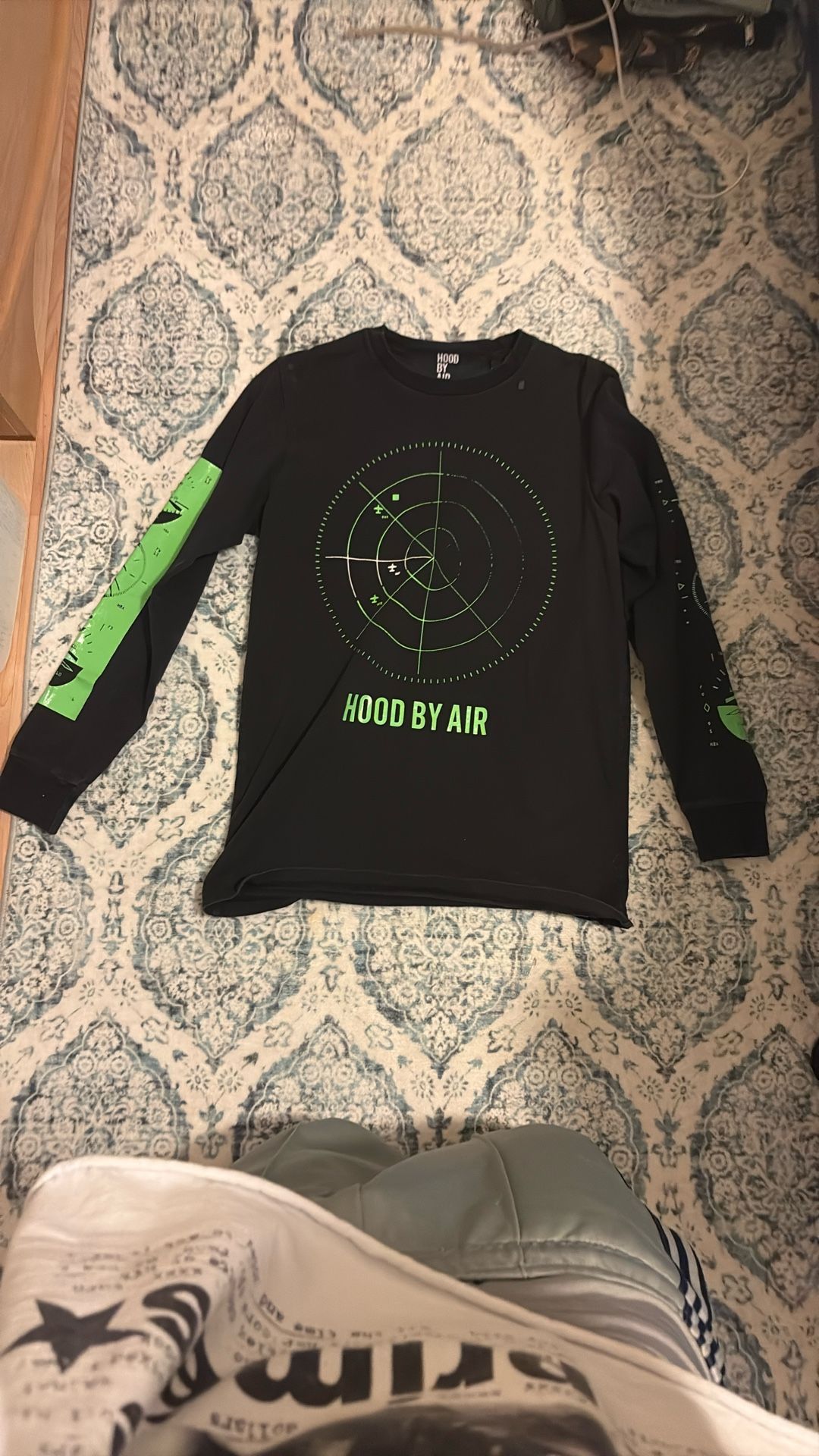 hoodbyair black radar shirt mono