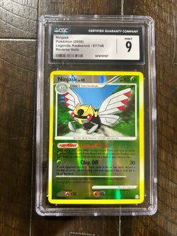 CGC 9 Ninjask 67/146 Legends Awakened Reverse Holo ENG Pokemon TCG 2008