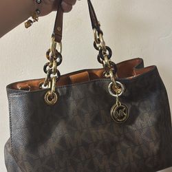 brown MICHAEL KORS bag