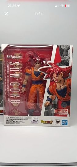 SHF Goku Super Saiyan God figure