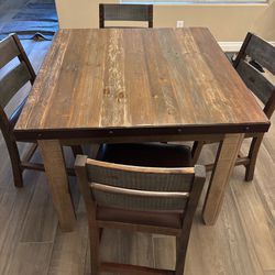 Kitchen Table & Chairs, Plus Buffet/Side Table