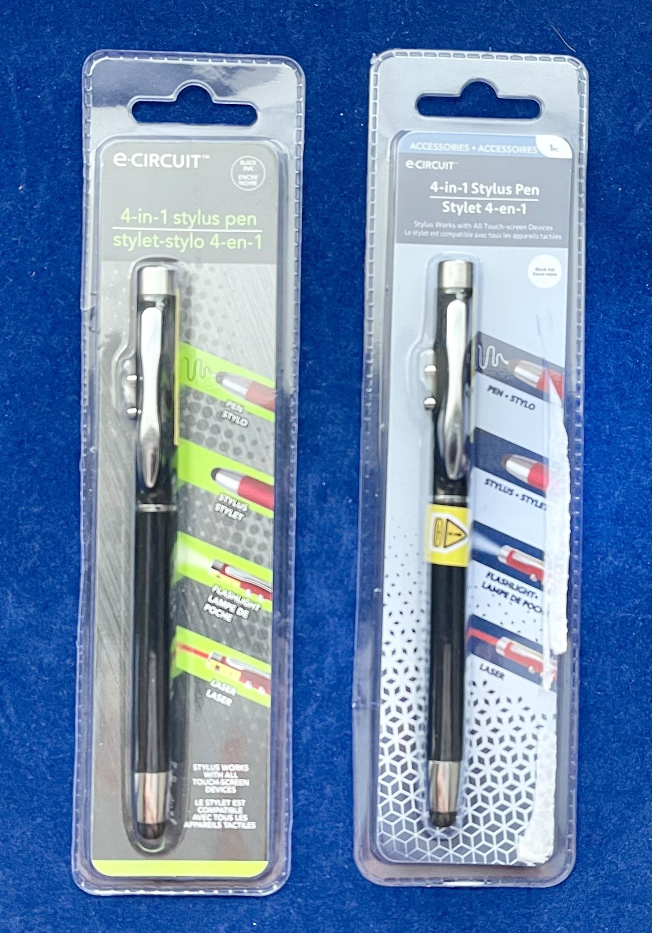 New- 4 In 1 Very Cool Stylus - Red - Laser, Flashlight, Pen & Rubber Tipped Stylus.