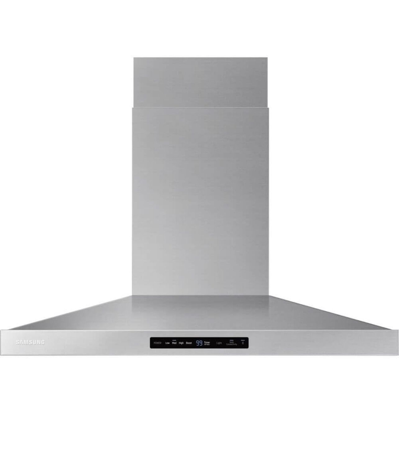 SAMSUNG 36" Smart Wall Mount Hood, Silver Stainless Steel, NK36K7000WG/A2