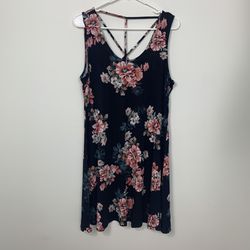 New With Tags Black And Pink Floral Dress