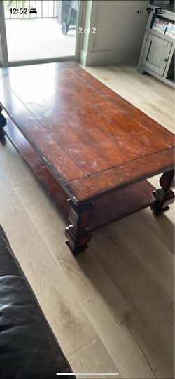 Kitchen table with chairs and coffee table