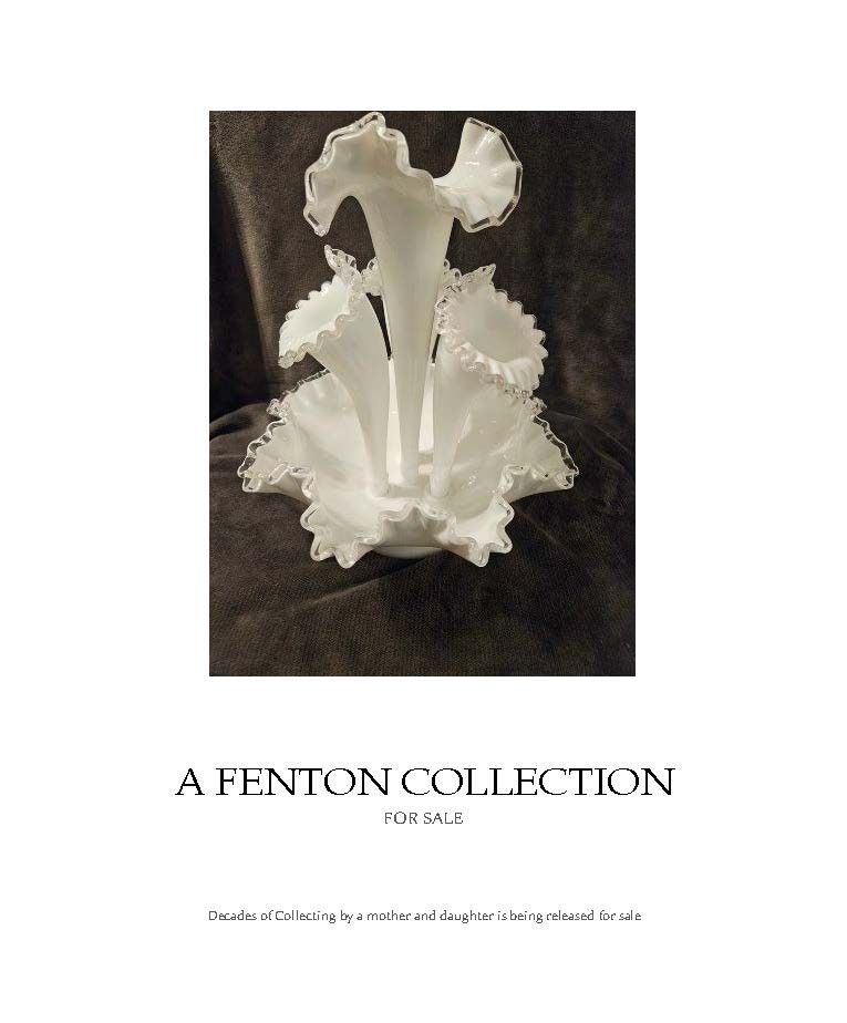 Fenton Crest Milk Glass; A Collection On Sale