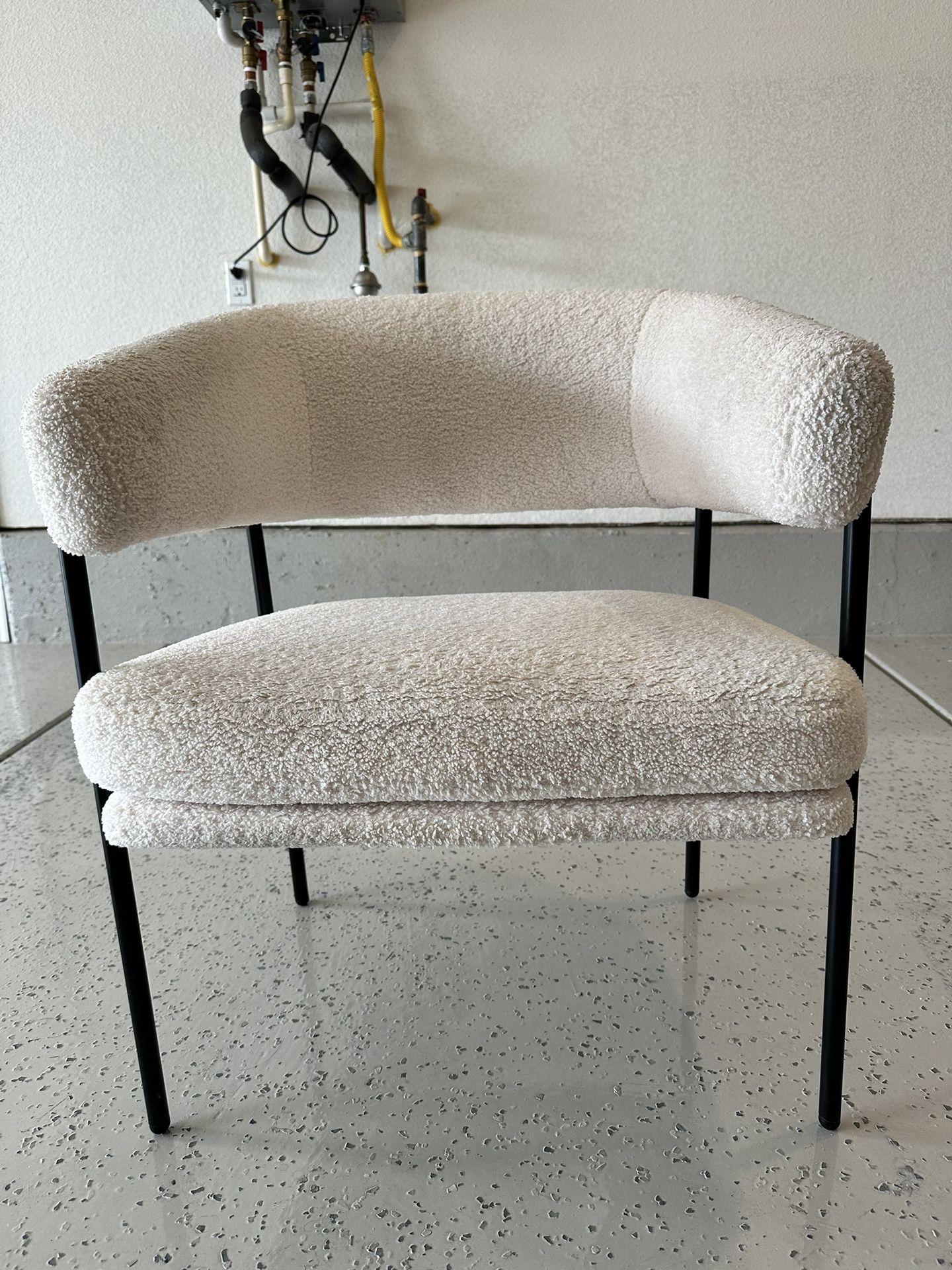 Cream Boucle Dining/Accent Chairs Set of 4