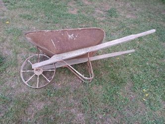 Wheel barrow steel wheel