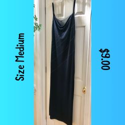 Long Navy Blue Dress, size Medium