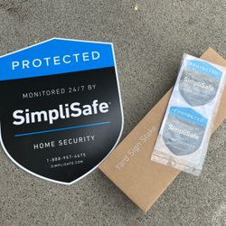 SimpliSafe Security Sign and Stickers