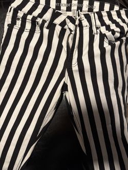 Black & White Striped Pants  10$