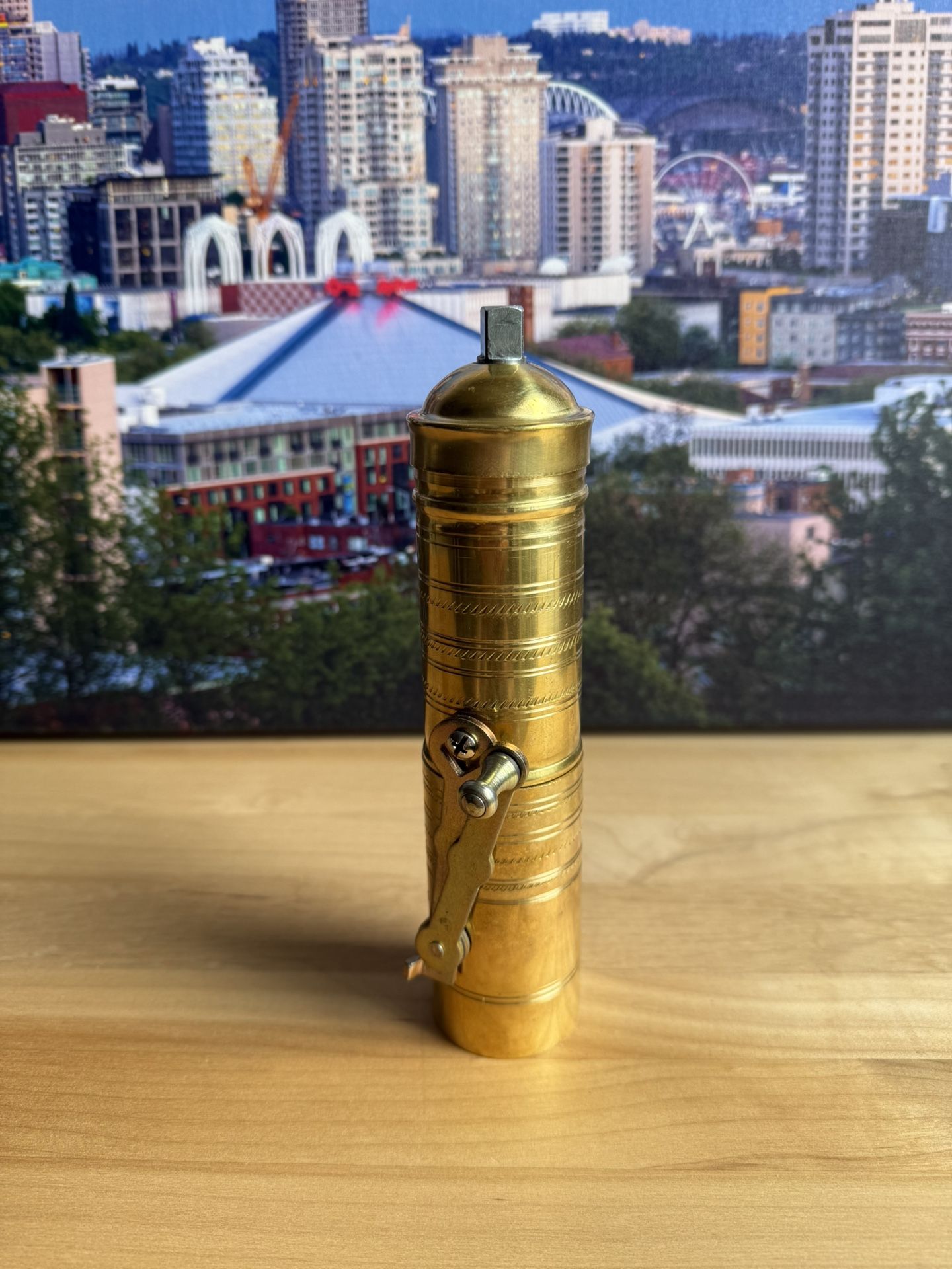 Handmade Turkish coffee grinder.