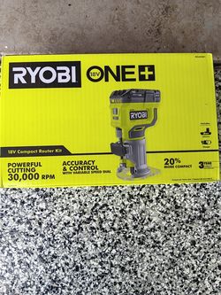 ROUTER RYOBI 18V BATTERY AND CHARGER INCLUDED