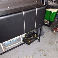 Headboard With Led Lights With Charging Station 