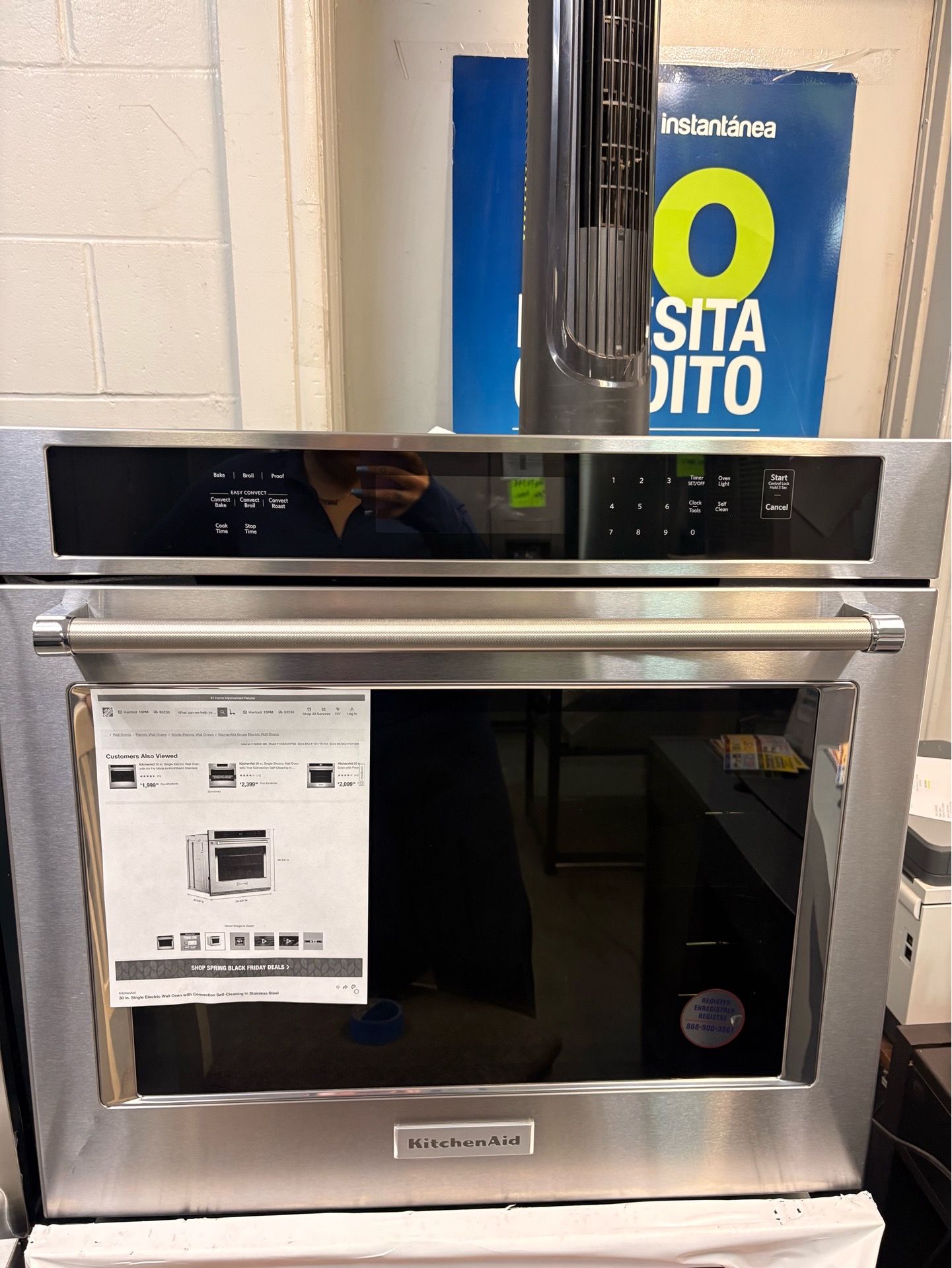 Kitchen aide 30in wall oven