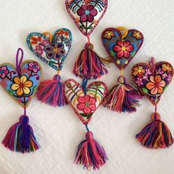 Peruvian Hearts Ornaments 