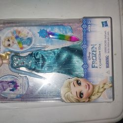Frozen Elsa Doll Crystal Glow New