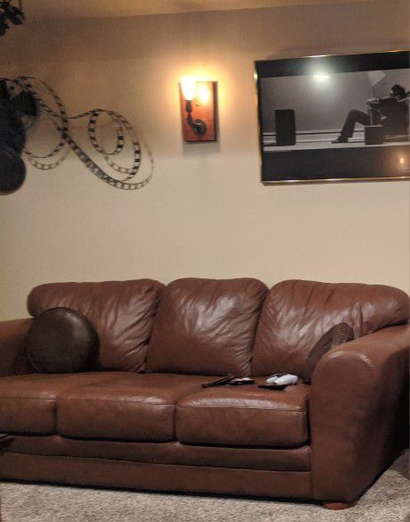 Leather 3 Seater Couch