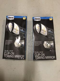 Clip on towing mirror