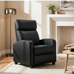 Recliner Chair with 3 Adjustable Angles Living Room Chairs Black