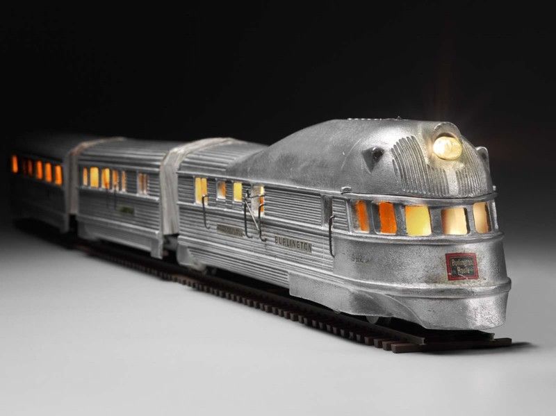 Burlington Zephyr Toy Train - Rare Vintage - 1934 by WC&E