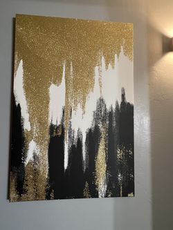 Beautiful Gold Wall Art $30 For Both