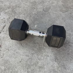 Tru grit Rubber Dumbbell 30LBS