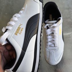8.5m Puma Roma Black White Like New