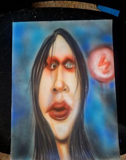 Marilyn Manson Art 12x16 