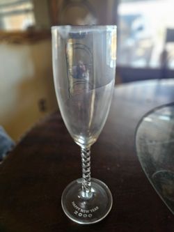 Chrystal de Arques fluted champagne glasses