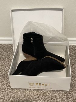Beast Fashion Black Ankle Boots