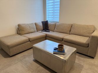 Large Sectional Sofa + Oversized Ottoman – $1,600 OBO