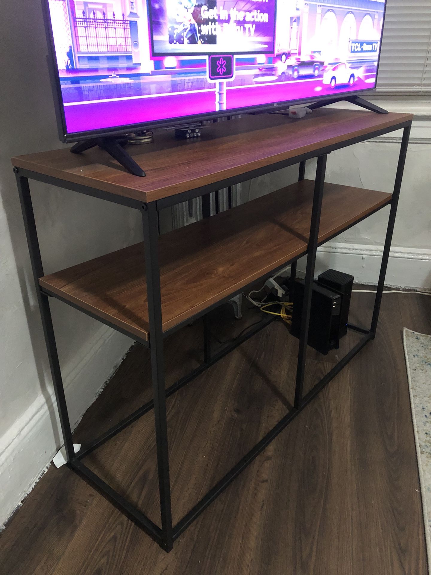 Modern TV Stand with Two Shelves