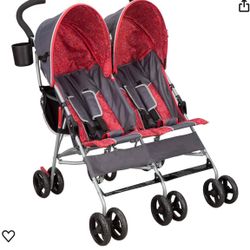 LX Side by Side Stroller - with Recline, Storage & Compact Fold