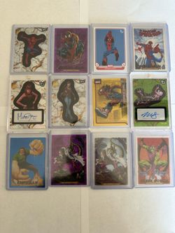 Topps Marvel Spiderman cards and others