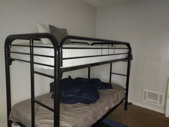 Black Medal Twin Size Bed Frame