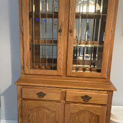 Solid Oak China Cabinet By The Oak tree