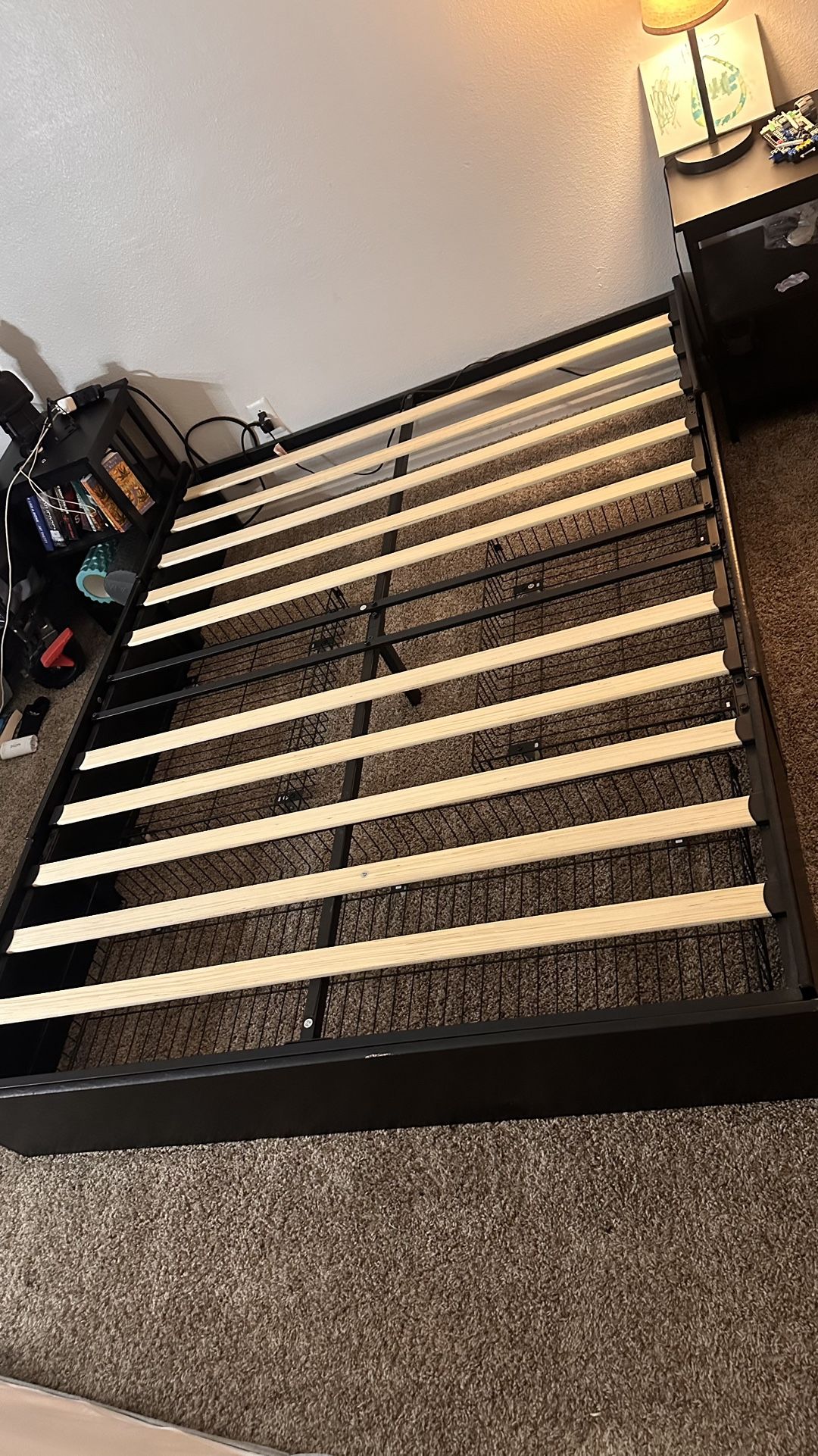 Black Queen Bed Frame With Storage