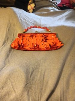 Small Pink And Red Purse