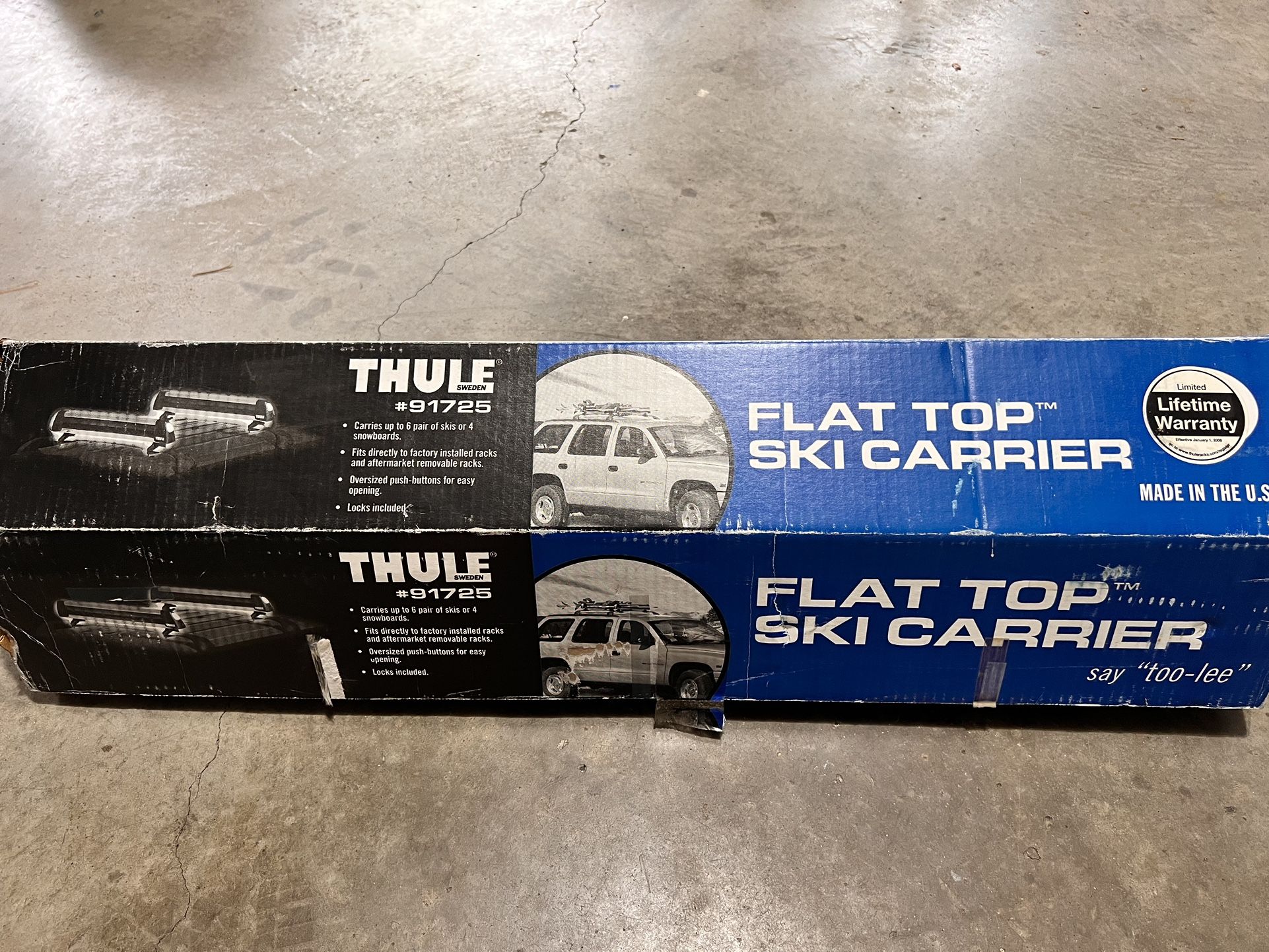Thule 91725 Universal Ski, And Snowboard Rack