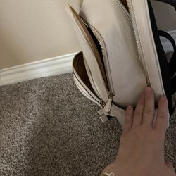 White coach backpack